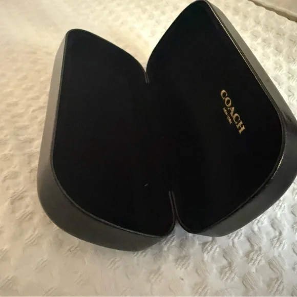 Coach Glossy Black Eyeglass Case - Picture 3 of 4